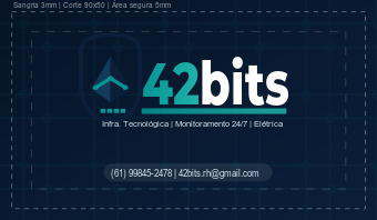 Cartão 42bits com contatos
